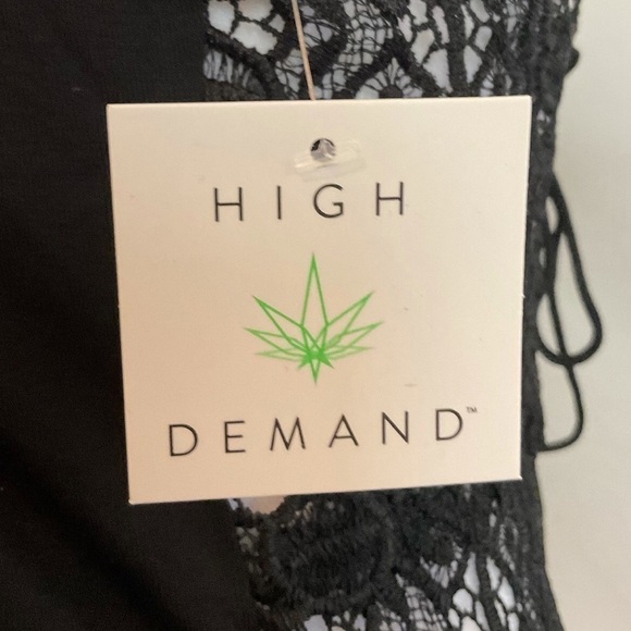 HIGH Demand Black Corset Style Jersey Top - Picture 6 of 7